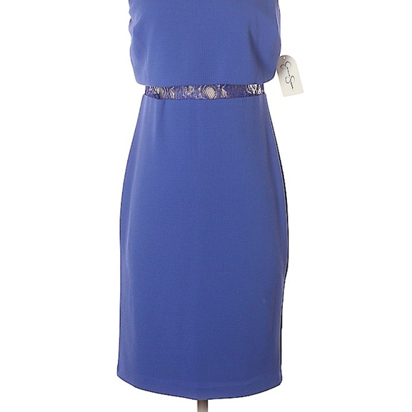 NWT Jessica Simpson periwinkle popover dress, 4 - Picture 2 of 8